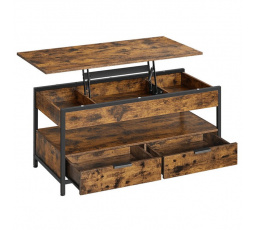 Konferenční stolek 100x50x48cm, mdf, old wood, AKF-E1252 OLW