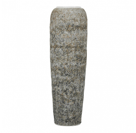 Váza keramická - výška 120 cm, šedo-béžová