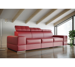 Kožená Sofa ROYAL III 295 cm - červená kůže