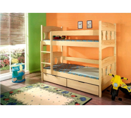 Dětská patrová postel z masivu VIKTOR