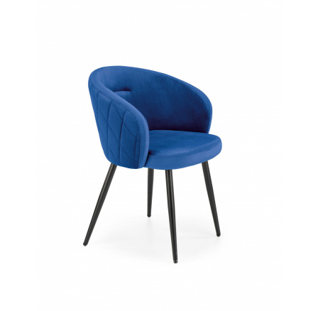 Jídelní židle K430, Modrá/Černá