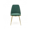 Jídelní židle K460, Zelená/Zlatá