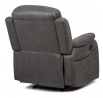 Polohovací křeslo, šedá, látka vintage, TV-4086 GREY