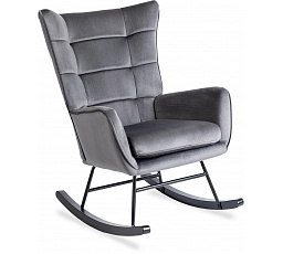 Houpací křeslo JACKSON Šedý Sametový