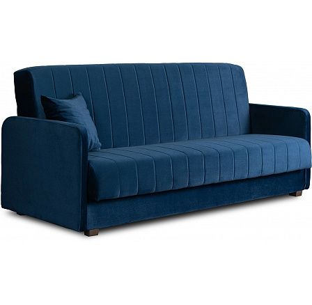 Rozkládací pohovka PORTO Modrá Sametová