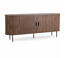 Komoda TRISH 180 cm Dvoudveřová Posuvná Ořech