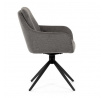 Jídelní židle, šedá, látka, DCH-P3174 GREY2
