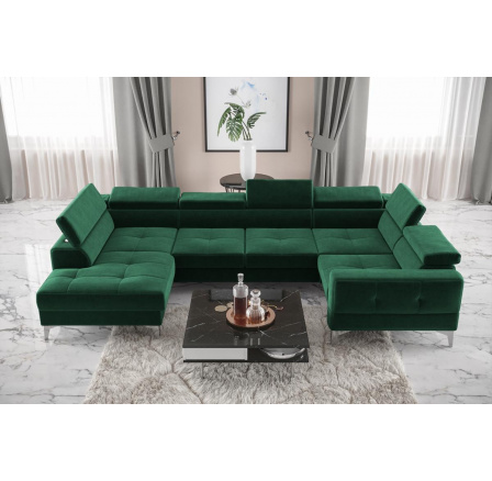 Rohová sedací souprava TOSCANIA MAX I 170x350x185 cm - zelená , pravá Rohová sedací souprava TOSCANIA MAX I 170x350x185 cm - zelená , pravá