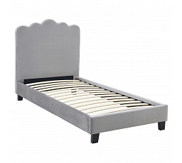 Postel 90x200 CRATER Šedá Sametová