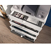 Komoda TORINO 07, bílá / grafit mat / dub Castello
