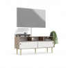 TV komoda RUBY, Hickory/Bílá
