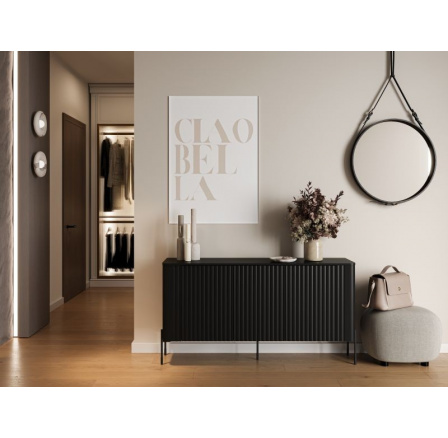 VERA komoda 150 černá (1 ks)=2 str. ) VERA komoda 150 černá (1 ks)=2 str. )