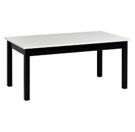 LEONA 1 (LAWA 1) - konferenční stolek - lamino bílá deska / nohy černá - kolekce "DRE" (K150)