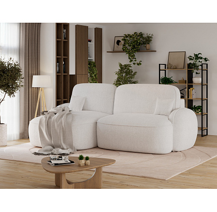 Tesalia corner sofa with sleeping function and storage compartment, grey bouclé, left-hand side Royal 01 197x115 Left 1