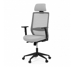 Kancelářská židle, synchronní mechanismus, šedá síťovina, KA-V3329 GREY