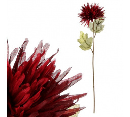 Chryzantéma - umělá řezaná květina, tmavě červená