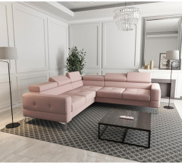 Rohová sedací souprava TOSCANIA MAX 250×250 - levá, růžová