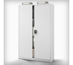 Šedá kovová kancelářská skříň na dokumenty JAN II, 1150 x 1850 x 400 mm