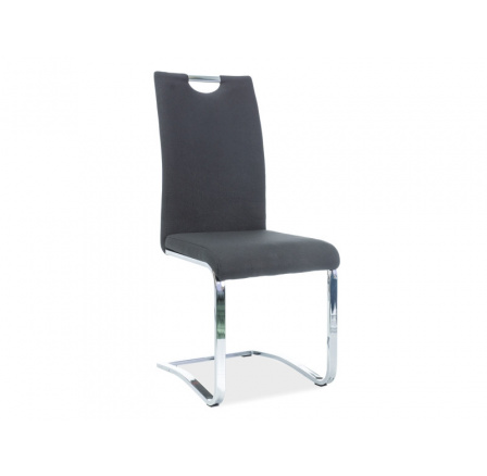 Jídelní židle H-790, potah černá, chrom