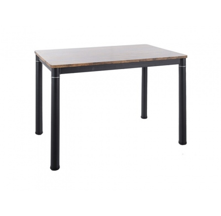 Jídelní stůl DAMAR 110x70 cm, Ořech vintage/Černý mat Jídelní stůl DAMAR 110x70 cm, Ořech vintage/Černý mat