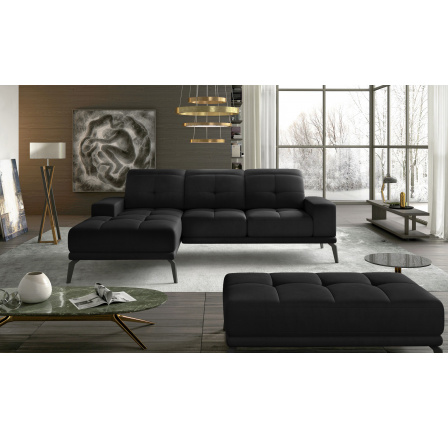 Narożnik Torrense + Puf Mat Velvet 99 140x215 Levý