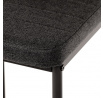 Jídelní set s 4 židlemi, 130x70x76cm mramor, ASE-1003 BK2