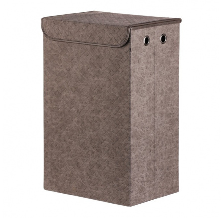 Koš pádelní - látkový s víkem, šedá barva Koš pádelní - látkový s víkem, šedá barva