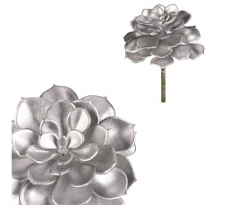 Sukulent - umělý trs, barva stříbrná