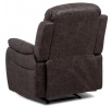 Polohovací křeslo, hnědá, látka vintage, TV-4086 BR