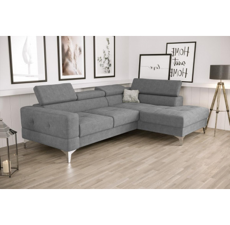 Rohová sedací souprava TOSCANIA MINI s funkcí spaní 170x250 cm - šedá , pravá Rohová sedací souprava TOSCANIA MINI s funkcí spaní 170x250 cm - šedá , pravá