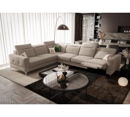 Rohová sedací souprava s funkcí , relax MALIBU MAX 320x250 - levá, béžová