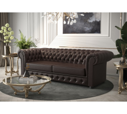 Sofa MANCHESTER II 188 cm přírodní kůže - Pohovka s funkcí spaní, přírodní kůže - volitelná barva