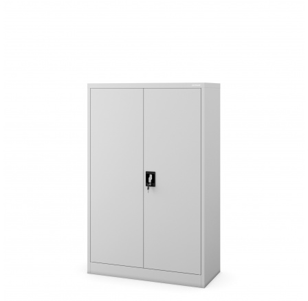 Kancelářská kovová skříň na dokumenty KEVIN, 900 x 1400 x 400 mm, šedá Kancelářská kovová skříň na dokumenty KEVIN, 900 x 1400 x 400 mm, šedá