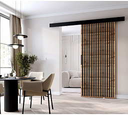 Posuvné dveře STANDART MIX L70, Wotan/Černá