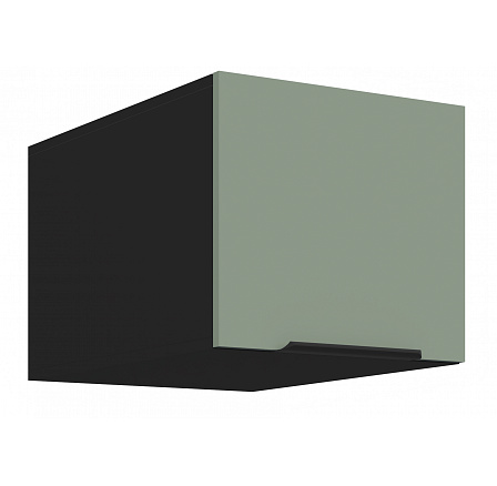 Horní skříňka ARIA - 40 NAGU-36 1F, Černá/Aquamarine