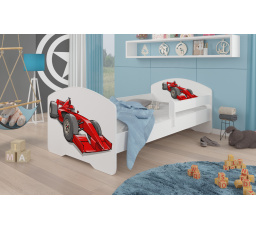 Postel s matrací a zábranou PEPE FORMULA 160x80 Bílá