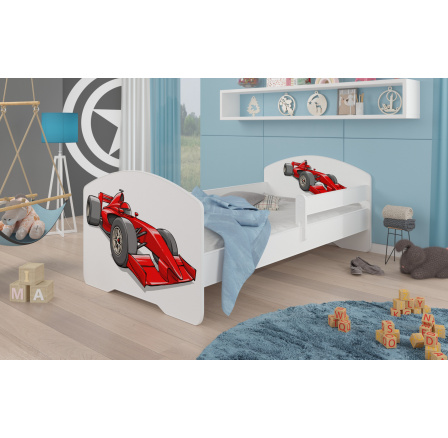 Postel s matrací a zábranou PEPE FORMULA 160x80 Bílá