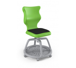 Židle studentská s úložným prostorem Soft velikost 6, zelená/Šedá 