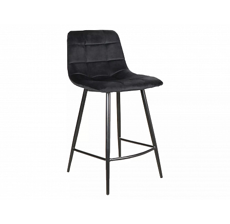 Barová židle MILA H-2 Velvet, černý Bluvel 19/černý mat