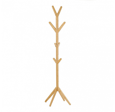 Stojanový věšák, bambus, přírodní, DR-B017 NAT