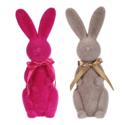 Zajíc - figurka na postavení, semiš, mix 2 barev, cena za 1 ks Zajíc - figurka na postavení, semiš, mix 2 barev, cena za 1 ks