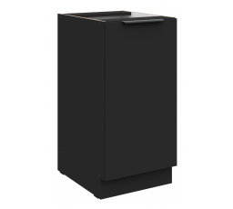 Dolní skřínka SIENA - 40 D 1F BB, Černá mat/Černá mat