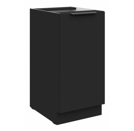 Dolní skřínka SIENA - 40 D 1F BB, Černá mat/Černá mat Dolní skřínka SIENA - 40 D 1F BB, Černá mat/Černá mat