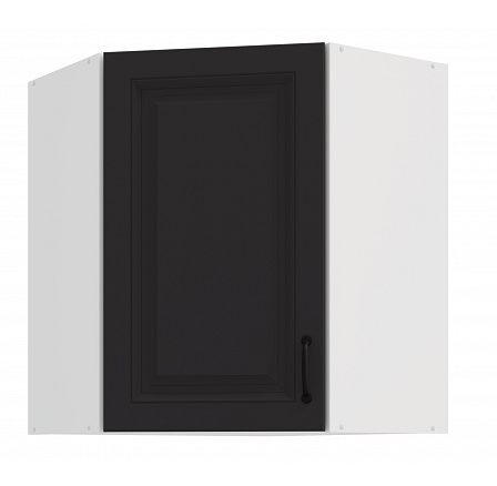 Horní rohová skříňka STELLO - 60x60 GN-72 1F (45°), Bílá/Grafit Horní rohová skříňka STELLO - 60x60 GN-72 1F (45°), Bílá/Grafit