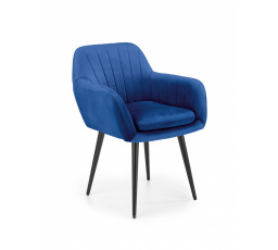 Jídelní židle K429, Modrá/Černá