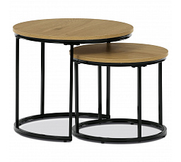 Odkládací stolek 53x53x46cm, mdf, divoký dub, CT-G1145 OAK