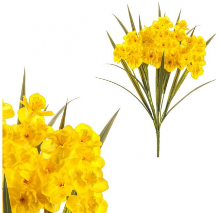 Narcis - umělá kytice, barva žlutá