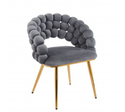 PŘEDPRODEJ -15% do 01.10 ! Židle velvet šedá K20-FXJG G