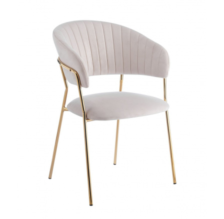 Židle velvet - Riviera 06 béžová K4-FX (G) Židle velvet - Riviera 06 béžová K4-FX (G)