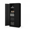 Kovová skříň JANA Compact 1750 x 800 x 400 mm, černá
